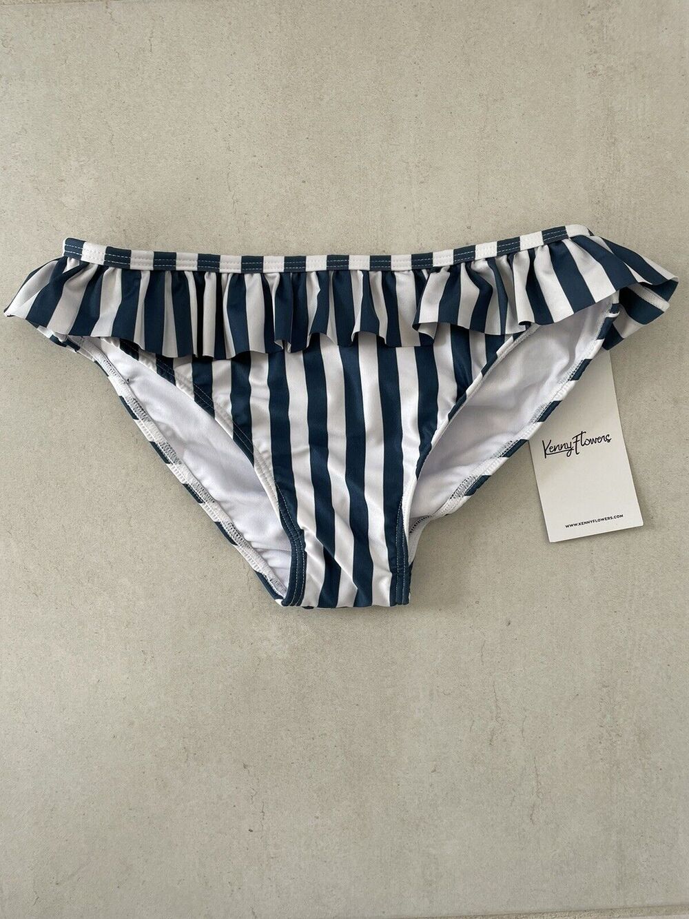 Kiddy Flowers Swim Bikini Bottom Ruffled Hamptons Kenny Flowers